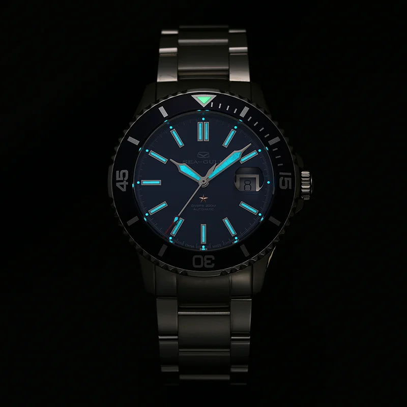 Seagull Ocean Series 44mm Automatic Diver Watch | 200M Waterproof Sapphire – Men’s Luxury 2