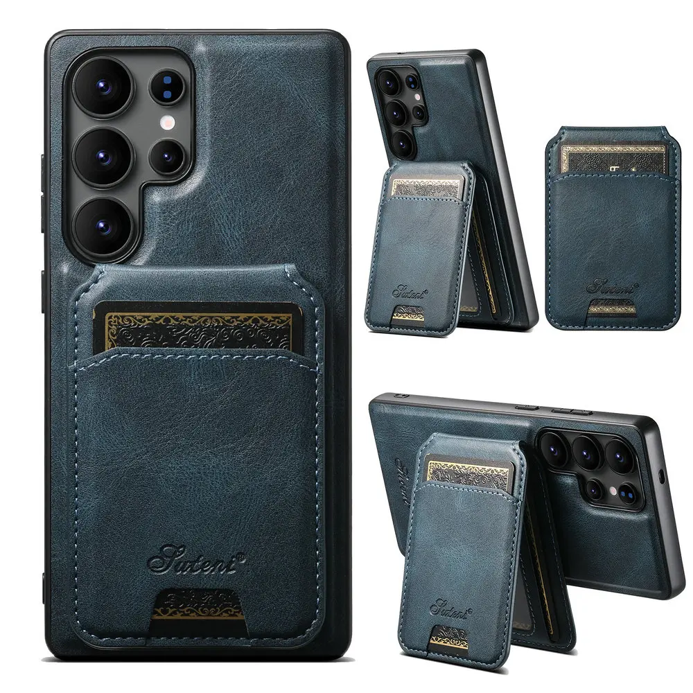 Detachable Magnetic Leather Wallet Case for Samsung Galaxy – 2-in-1 Card Holder · Shockproof · Wireless Charging Support 5