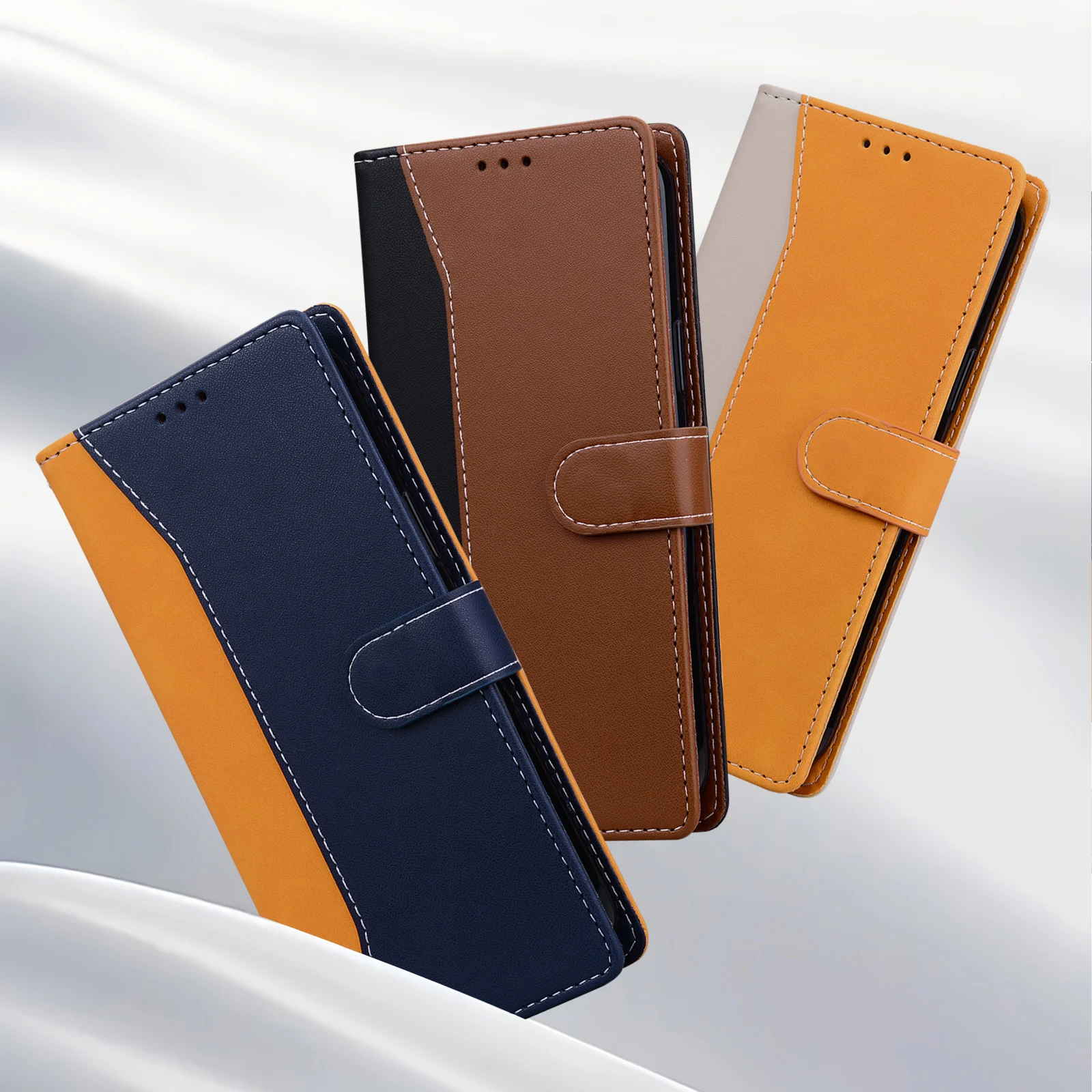 Magnetic Flip Leather Wallet Case for LG Phones – Card Holder, Stand Cover, Full Protection 4