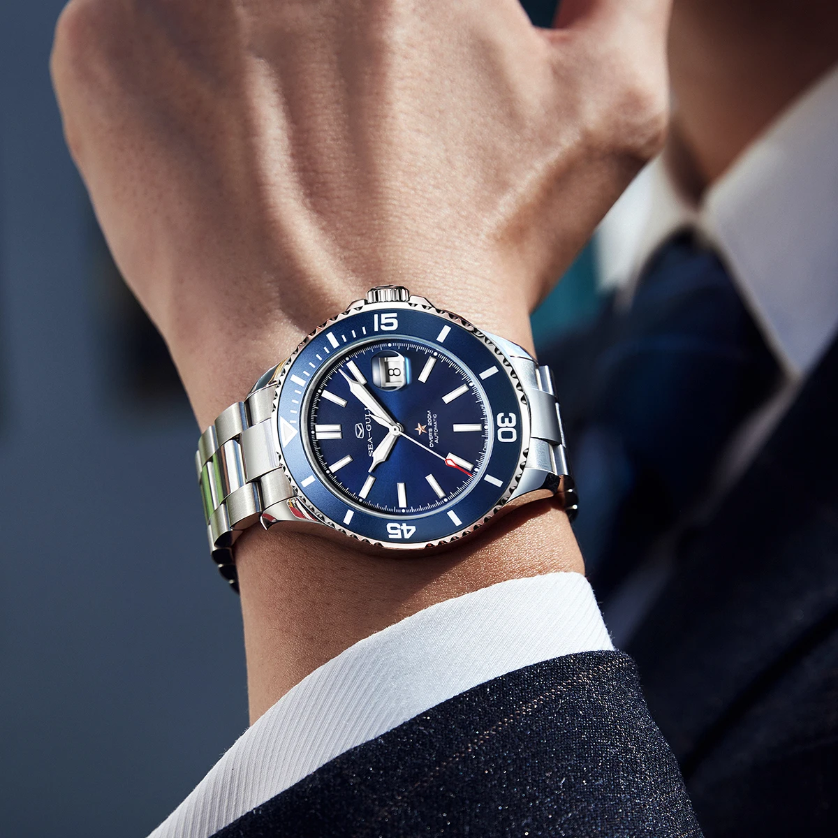 Seagull Ocean Series 44mm Automatic Diver Watch | 200M Waterproof Sapphire – Men’s Luxury 4