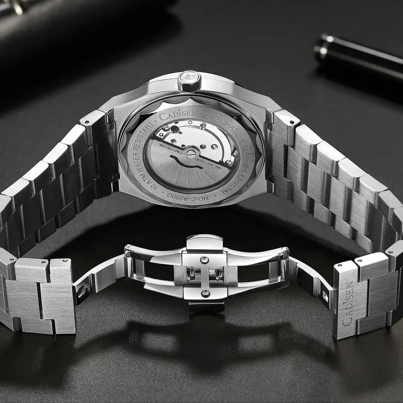 CADISEN Diver Automatic Watch with MIYOTA 8215 & Sapphire 10Bar Waterproof Luminous 2