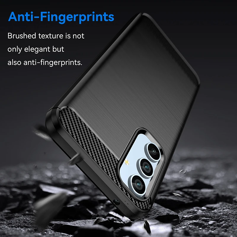 Shockproof Carbon Fiber Case for LG Stylo & Q Stylus – Slim Anti-Scratch Bumper Cover 2