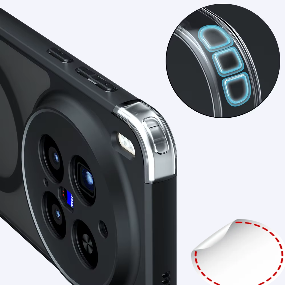 MagSafe Magnetic Case for Vivo X300 Pro | Shockproof PC+TPU Matte Cover 2