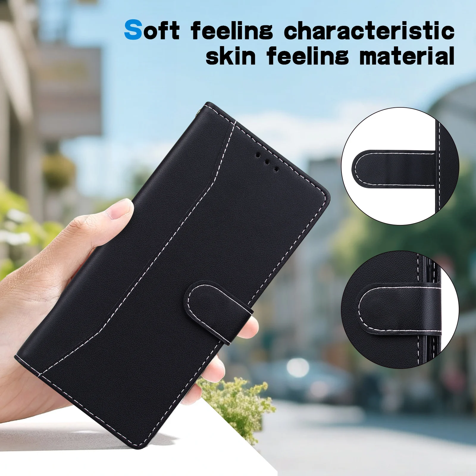 Magnetic Flip Leather Wallet Case for LG Phones – Card Holder, Stand Cover, Full Protection 5