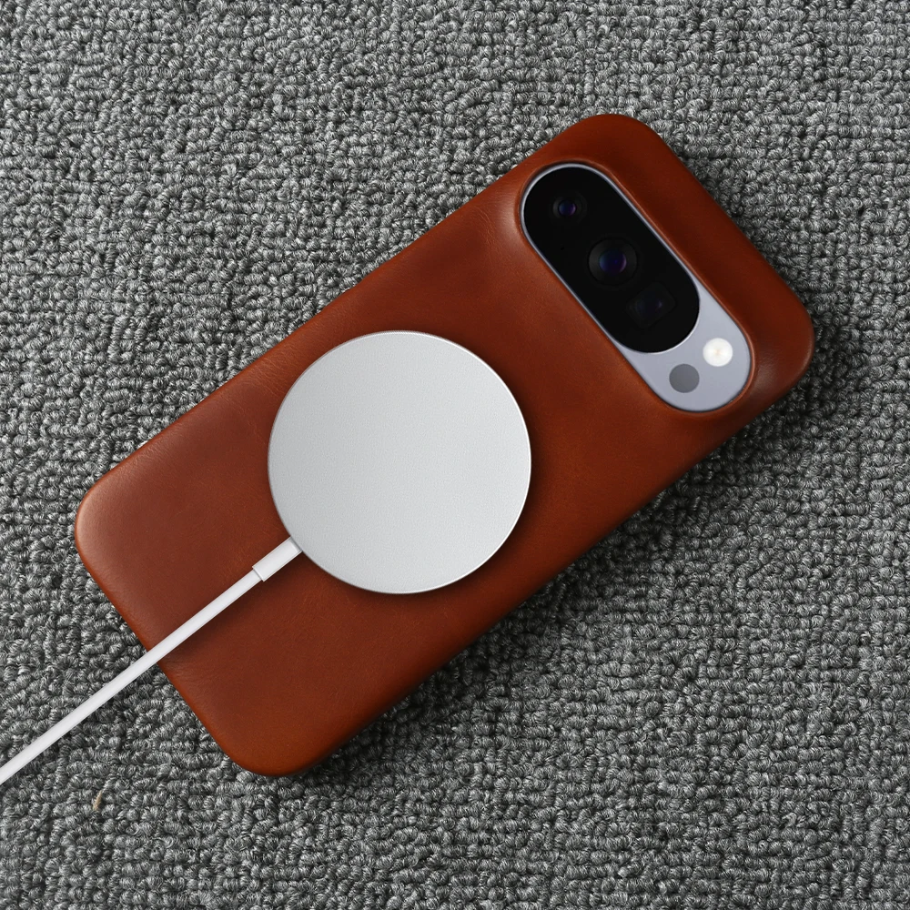 VeridexMarket Genuine Leather MagSafe Magnetic Case for Google Pixel | Luxury Shockproof Cover 6