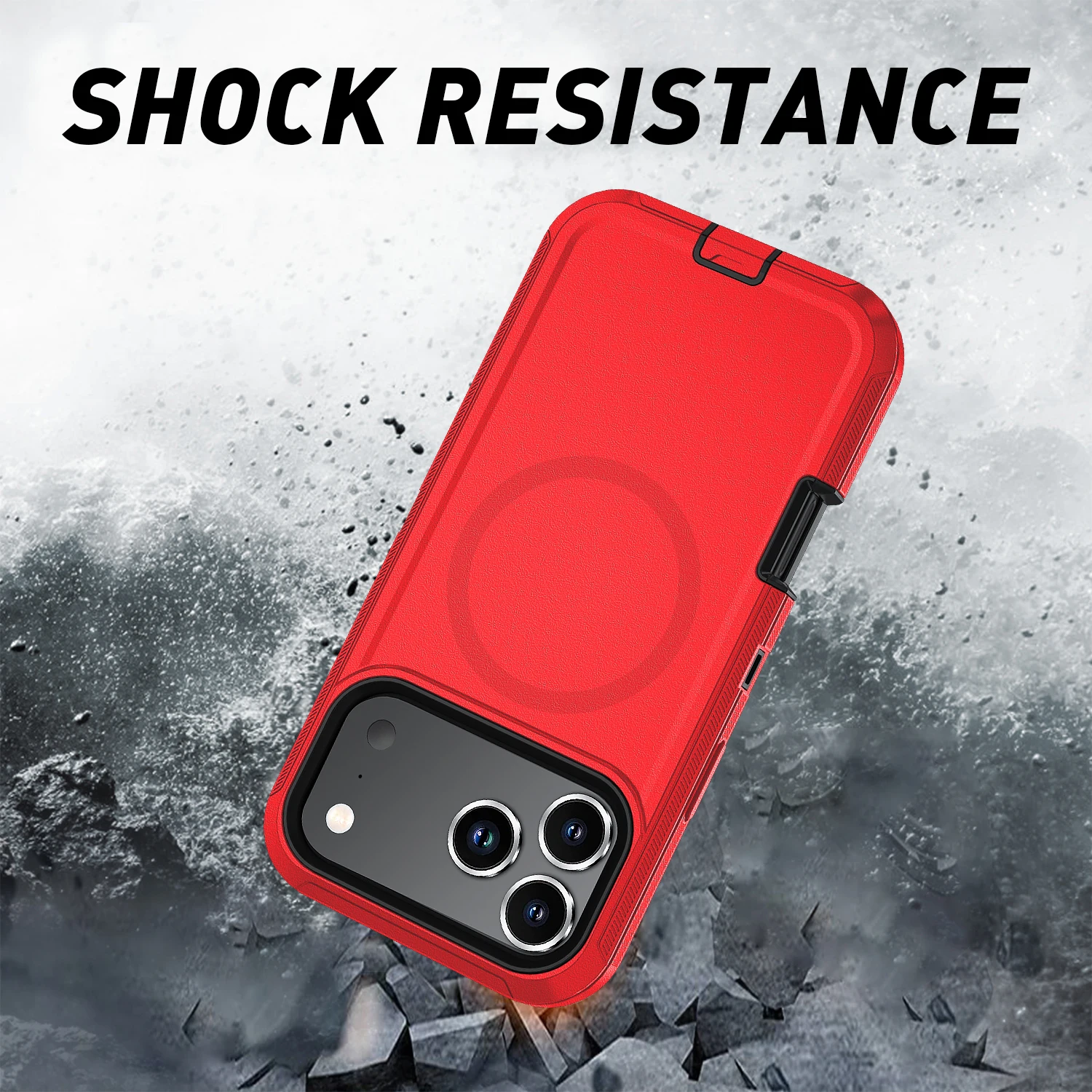 Armor Shockproof MagSafe Magnetic Case for iPhone 11–17 Pro Max | PC + TPU Wireless Charging Cover 5