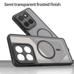 Motorola Edge 60 Pro Case, Matte Frosted Magnetic Soft Silicone, Full Lens Protection 1