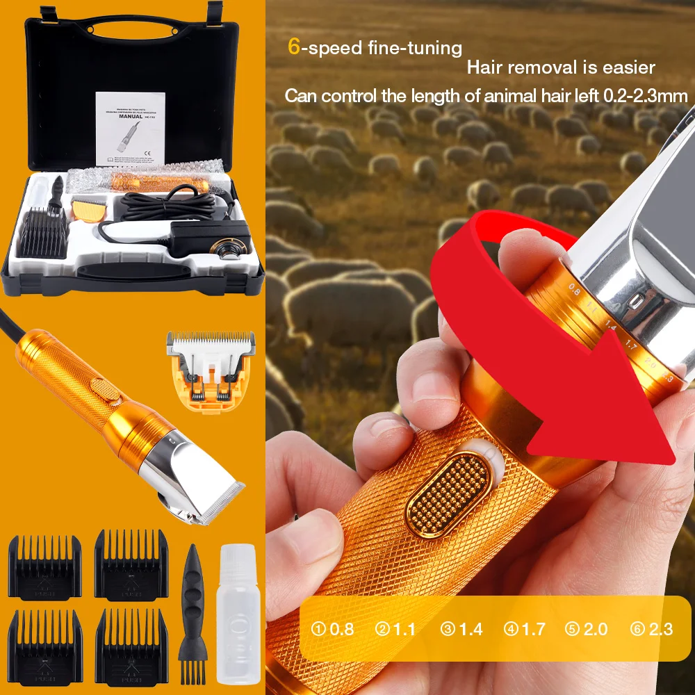Veridexmarket 380W Professional Electric Pet & Wool Hair Trimmer | Sheep Goat Shearing Machine 5
