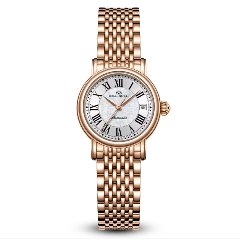Sea-Gull Elegant Ladies Automatic Watch – Sapphire Crystal · Roman Dial · 5BAR Water Resistant