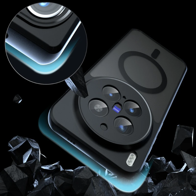 MagSafe Magnetic Case for Vivo X300 Pro | Shockproof PC+TPU Matte Cover 4