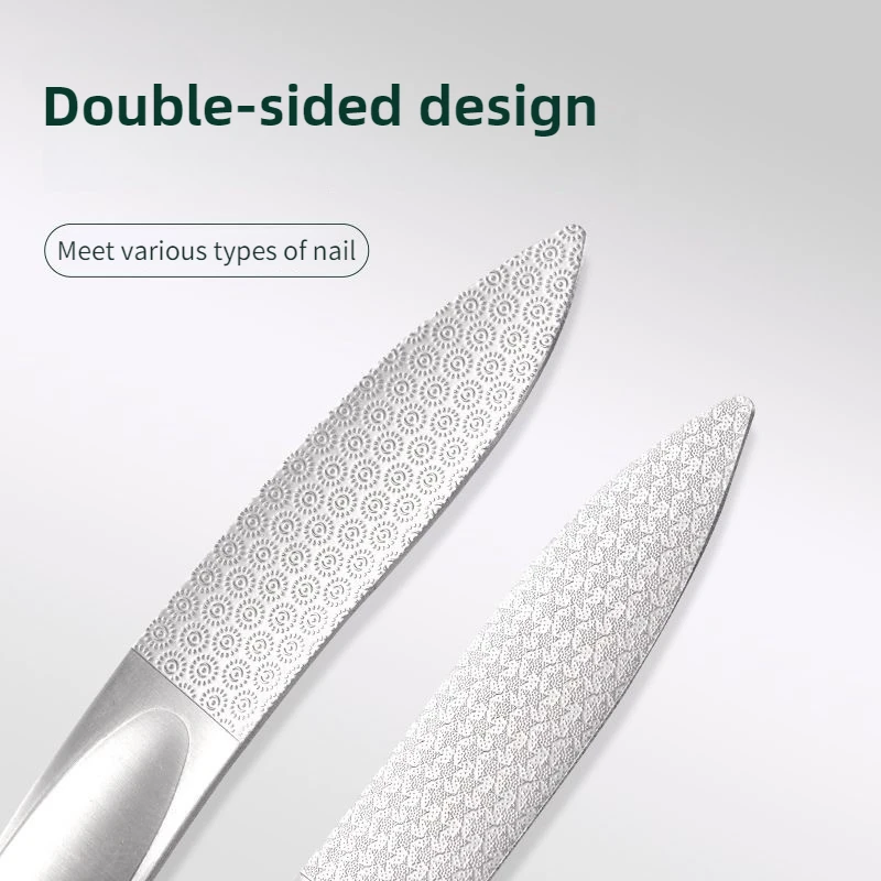 VeridexMarket Steel Nail File – Professional Double-Sided Stainless Steel 2