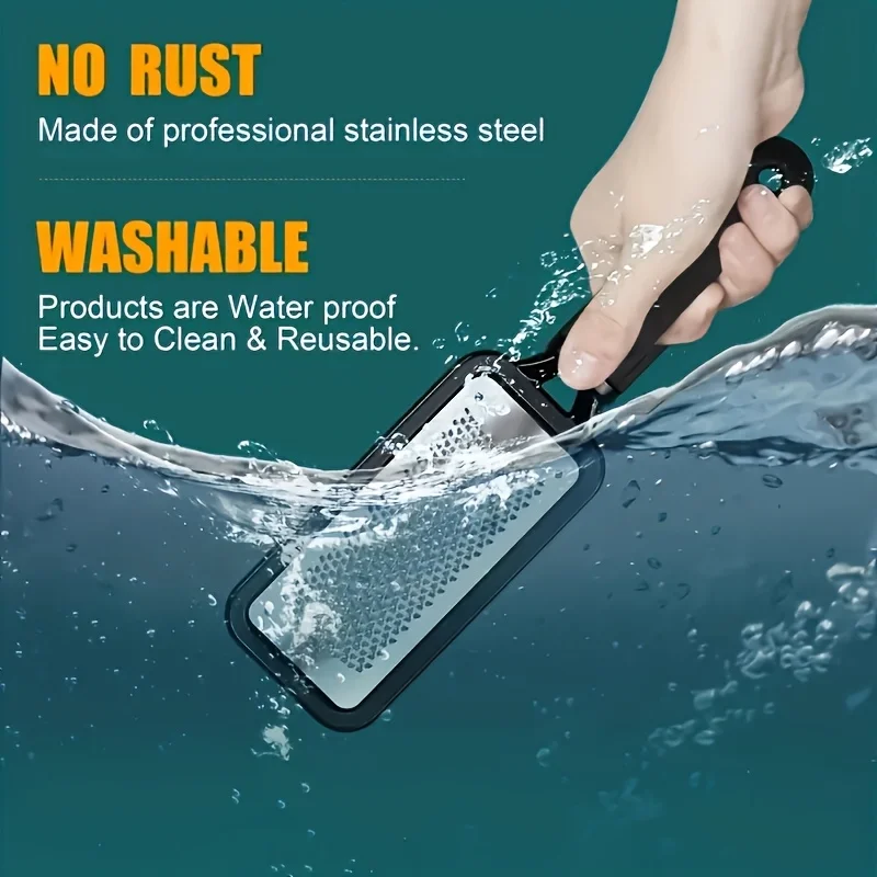 VeridexMarket Stainless Steel Foot File – Double-Sided Callus Remover 3