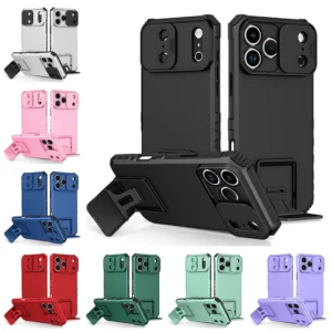 VeridexMarket Slide Camera Armor Case for iPhone 17 Series – Shockproof Full-Coverage Kickstand Cover 1