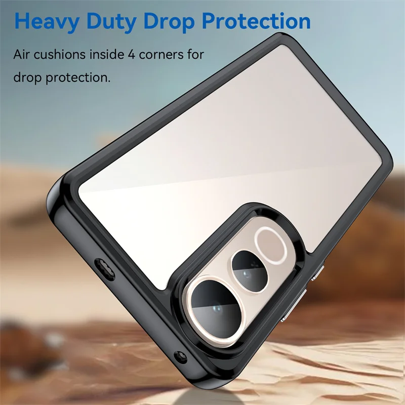 VeridexMarket Transparent TPU Case for Vivo V50 Lite 5G – Slim Lightweight Anti-Scratch Clear Protective Back Cover 5