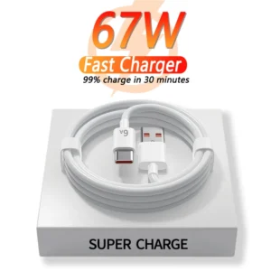 67W USB Super Fast Charger for Xiaomi Mi & POCO | 6A Type-C Cable – VeridexMarket 1
