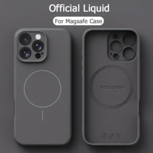 Original Liquid Soft Silicone MagSafe Case for iPhone with Magnetic Wireless Charging