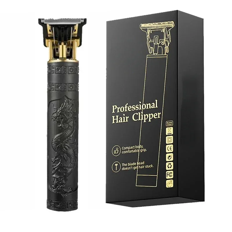 VeridexMarket™ "Black Dragon" Vintage Electric Clipper | Professional USB Rechargeable Hair & Beard Trimmer 6