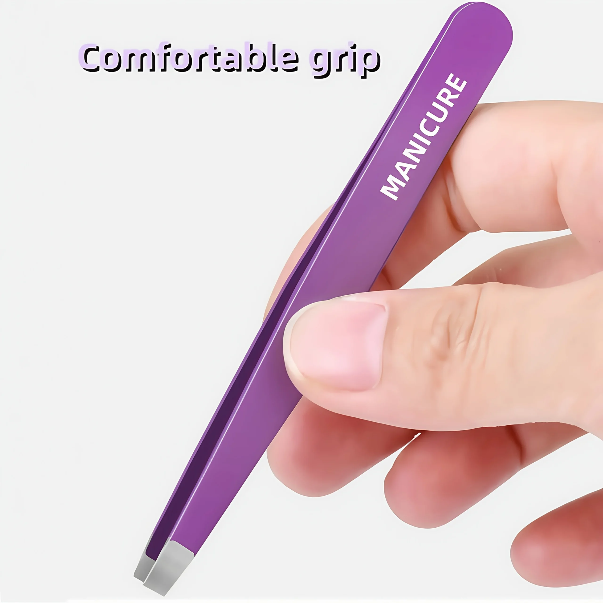 VeridexMarket 2pcs Stainless Steel Eyebrow Tweezers Set – Flat & Pointed Precision 6