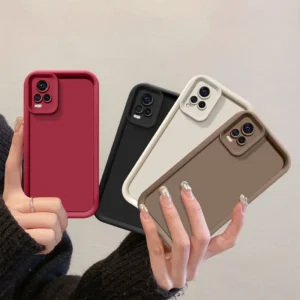 VeridexMarket Matte Skin-Feel Case for Vivo V21 / V21s / V21e 4G / V20 / V20 Pro / Y73 – Slim Shockproof Anti-Scratch Protective Cover 1