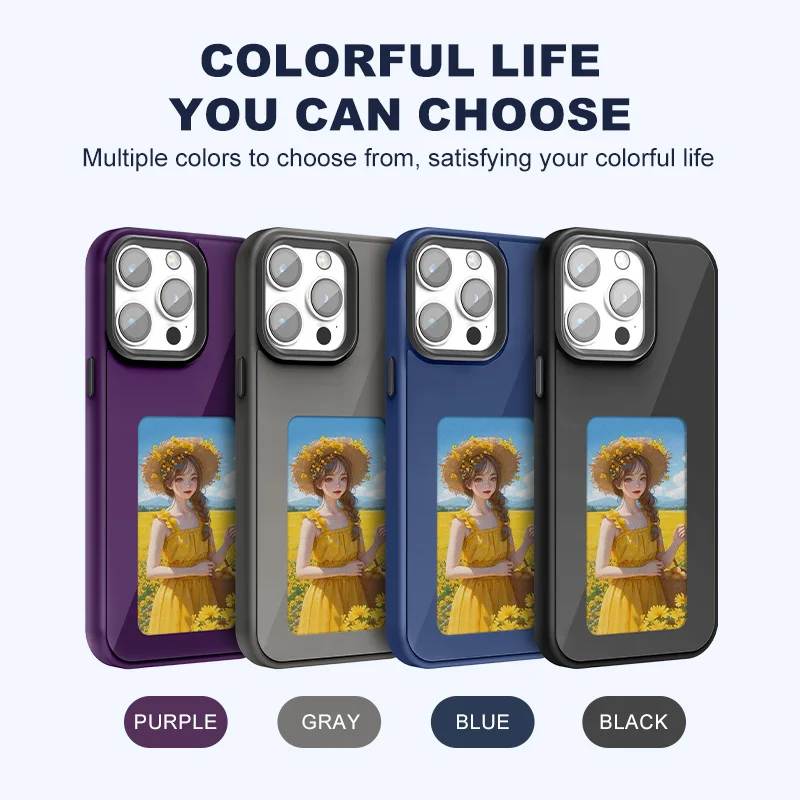 VeridexMarket NFC E-Ink iPhone Case – Battery-Free DIY Display for iPhone Pro Max 3