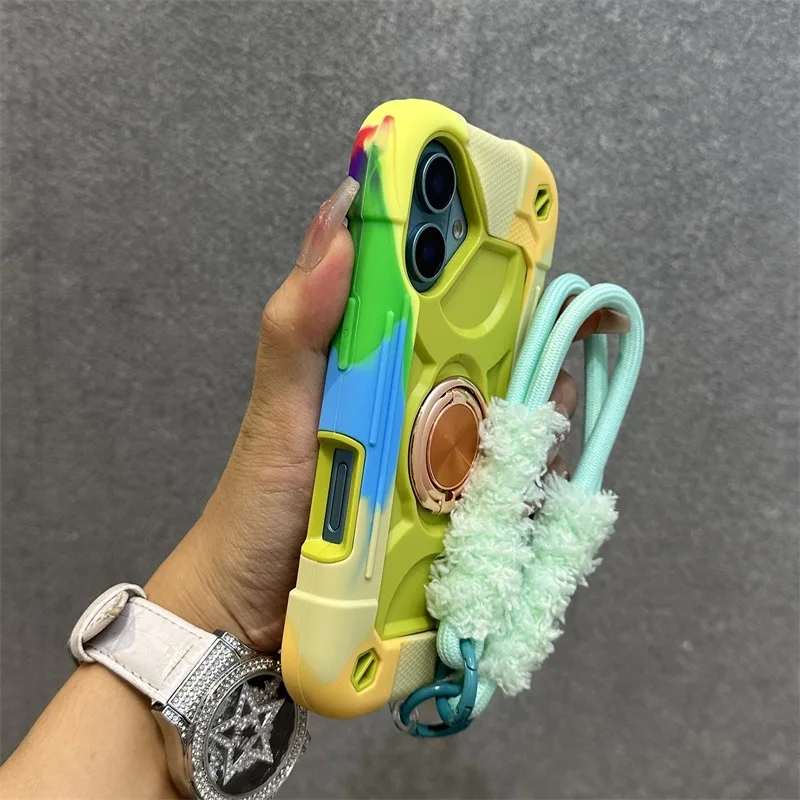 VERIDEXMARKET Luxury Lanyard Heavy-Duty Ring Holder Case for iPhone Pro & Pro Max Series