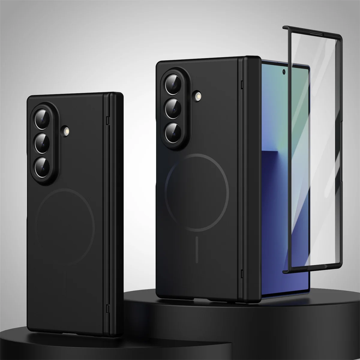 VeridexMarket Hinge Protective Magnetic Case for Samsung Galaxy Z Fold 7 / 6 / 5 / 4 / 3 5G – MagSafe-Compatible with Screen Protection 1