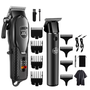 VeridexMarket™ Professional All-in-One Hair Clipper Kit | LCD Digital Display & Stainless Steel Precision Trimmer