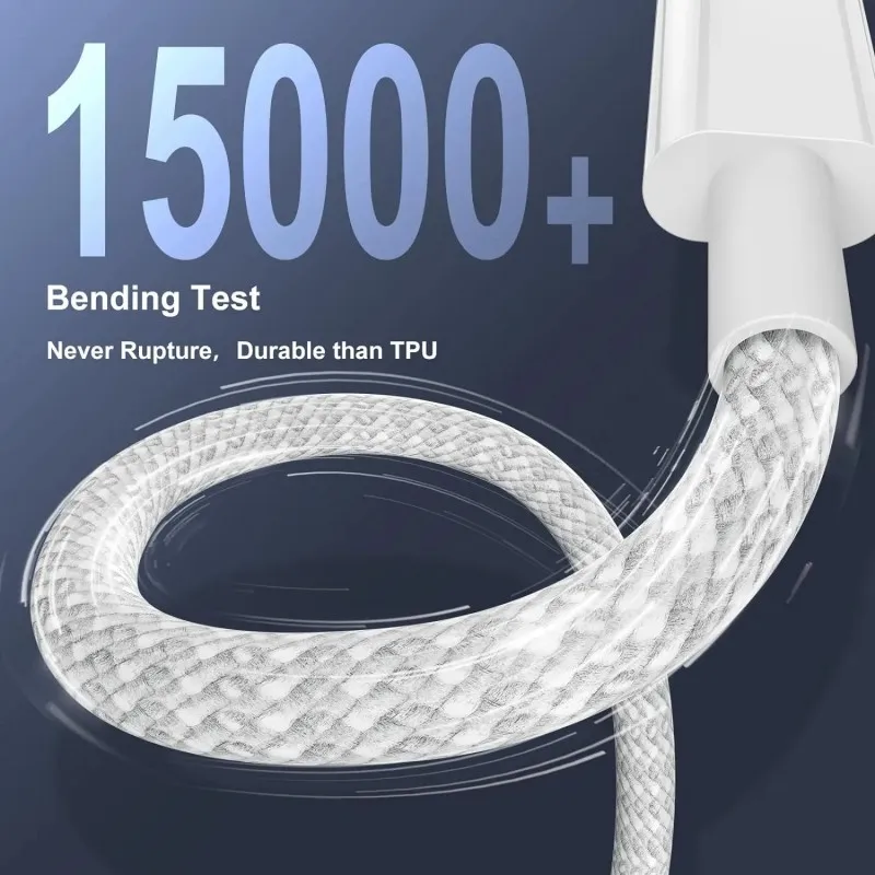 3PCS 100W USB-C to USB-C Fast Charging Cable 6A | Type-C PD Charger Cord for iPhone 16/15, Samsung, Xiaomi & Huawei – VeridexMarket 2