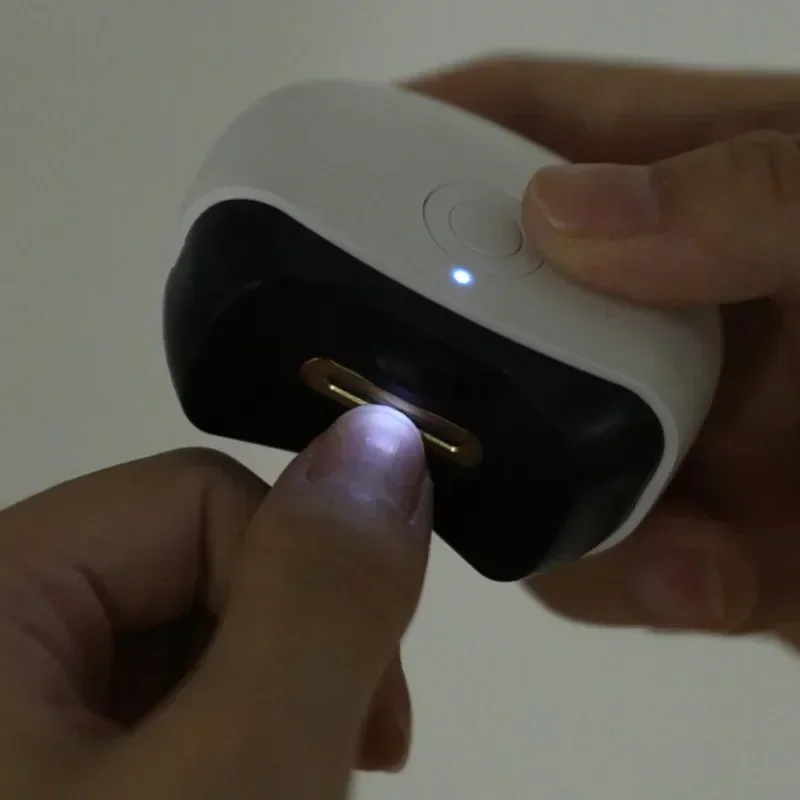 VeridexMarket™ 2-in-1 Portable Mini Electric Nail Clipper & Polisher | Ultra-Quiet Automatic Trimmer with Built-in LED Light 4