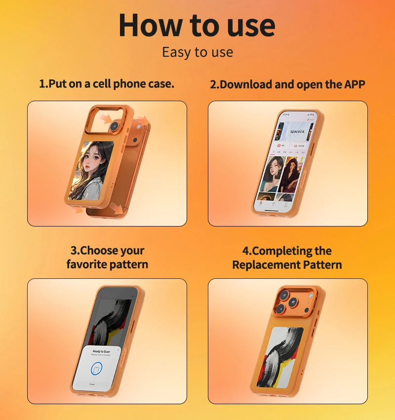 VeridexMarket NFC E-Ink Screen Magnetic Case with Bracket for iPhone 17 Series 2