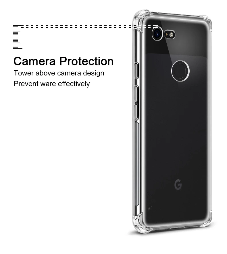 VeridexMarket Air Cushion Shockproof TPU Silicone Back Cover for Google Pixel 6