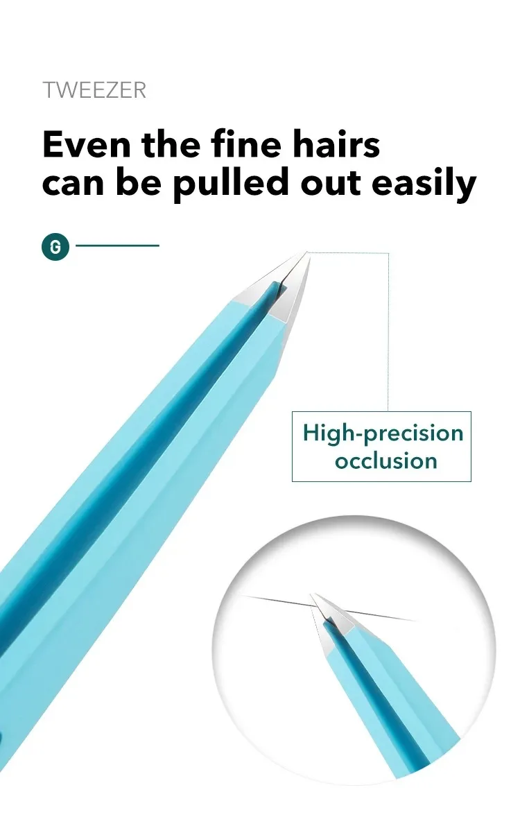 VeridexMarket Precision Stainless Steel Slanted Eyebrow Tweezers – Professional Hair Removal Tool 3