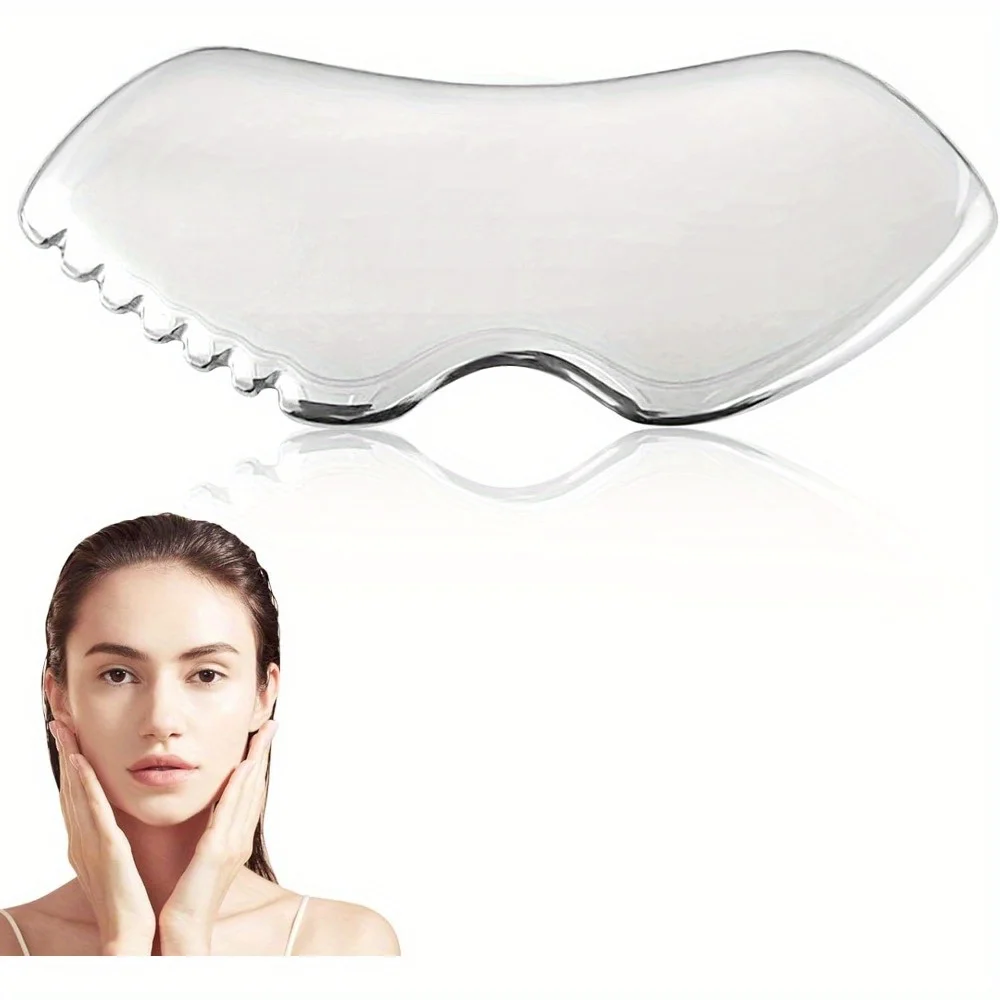 VeridexMarket Stainless Steel Gua Sha Tool for Face & Jawline Sculpting 1
