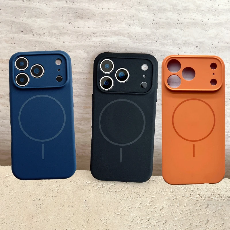 VeridexMarket MagSafe Silicone Case for iPhone 17 Pro Max / 17 / 17 Pro – Magnetic Wireless Charging Slim Shockproof Solid Color Bumper Cover 1