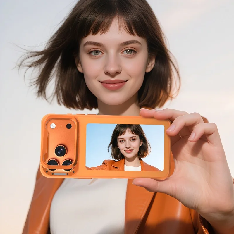 VeridexMarket NFC E-Ink iPhone 17 Pro Max Case with Bracket & Magnetic Cover 2