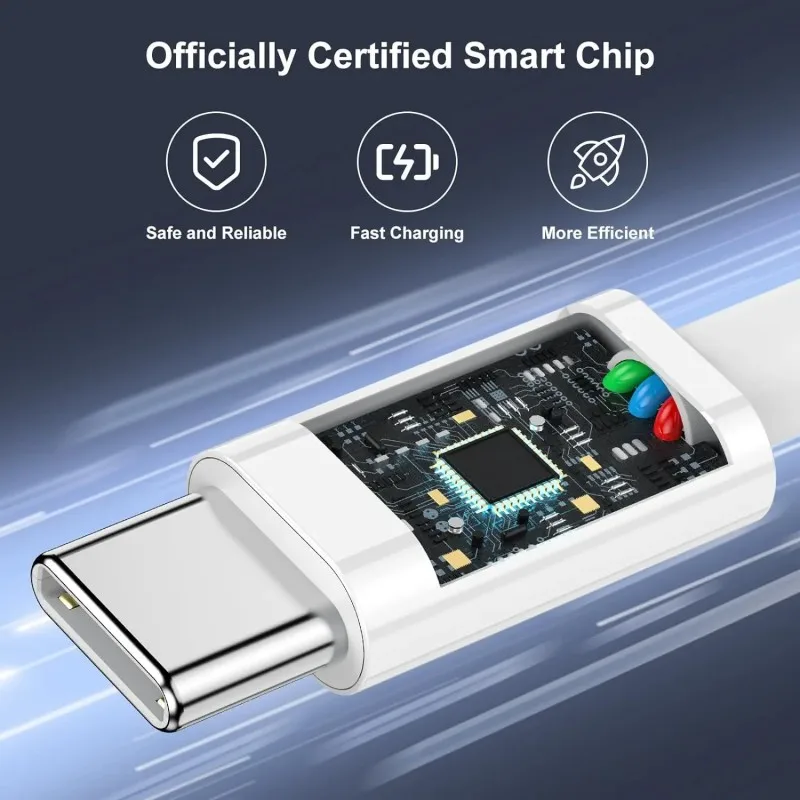 3PCS 100W USB-C to USB-C Fast Charging Cable 6A | Type-C PD Charger Cord for iPhone 16/15, Samsung, Xiaomi & Huawei – VeridexMarket 4