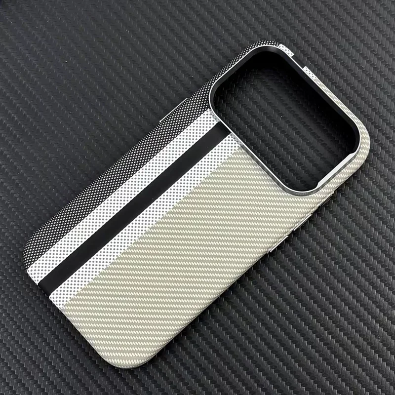 Veridexmarket MagSafe Carbon Fiber Texture Armor Case for iPhone 17 / 17 Pro Max / 16 Pro / 15 Pro Max 3