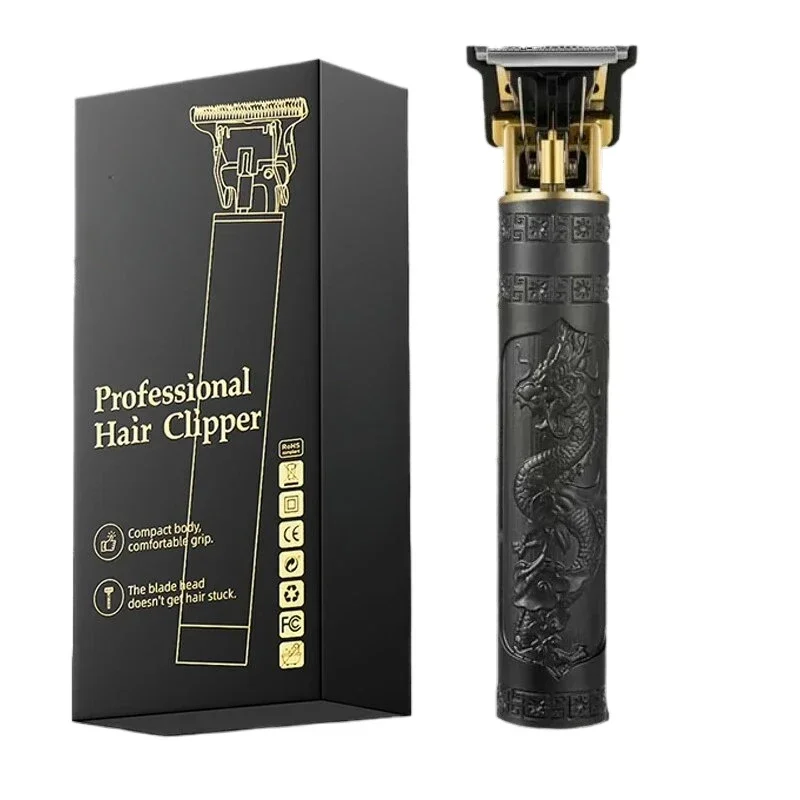 VeridexMarket™ "Black Dragon" Vintage Electric Clipper | Professional USB Rechargeable Hair & Beard Trimmer 1
