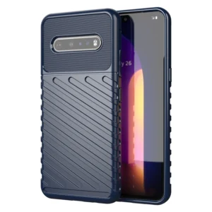 VeridexMarket Fashion Thunder Shockproof Silicone Case for LG V60, G8X, V50S, K92 5G, Q92, K61, Q61, K51, Q51, Stylo 6/7 5G – Slim Grip Protective Cover 1