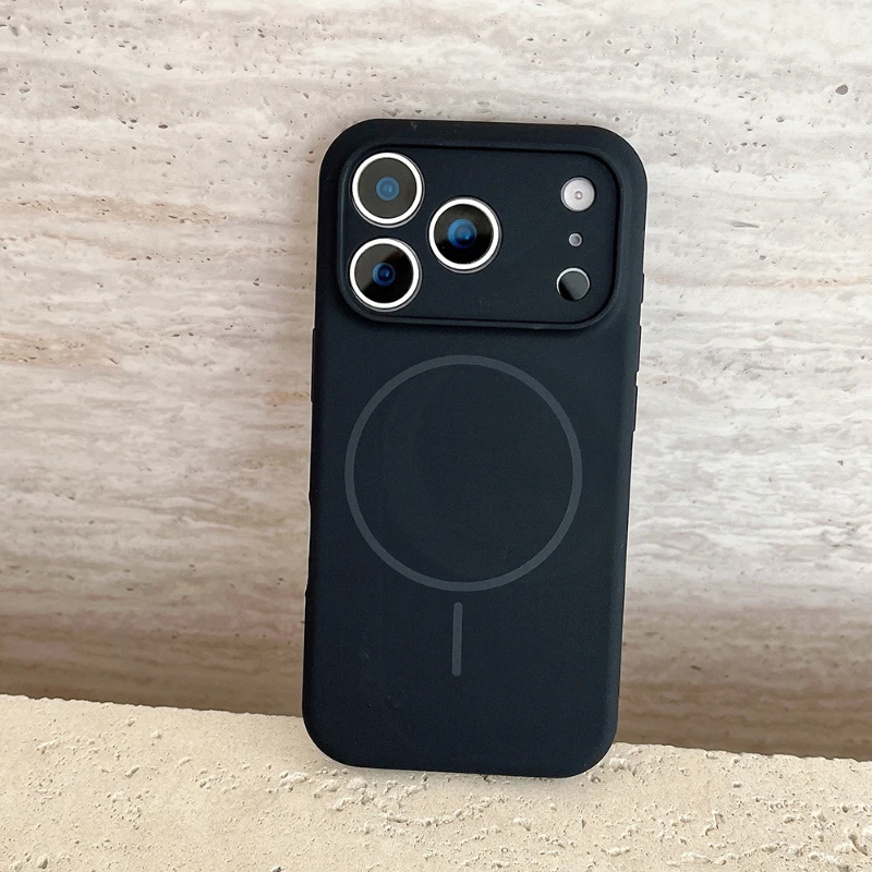 VeridexMarket MagSafe Silicone Case for iPhone 17 Pro Max / 17 / 17 Pro – Magnetic Wireless Charging Slim Shockproof Solid Color Bumper Cover 2