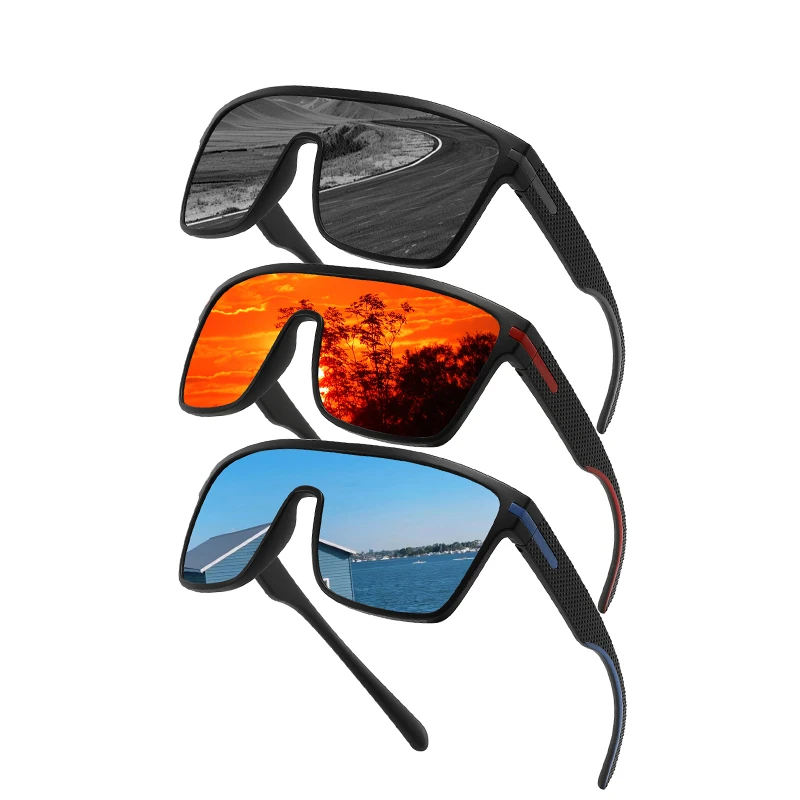 VeridexMarket Polarized Oversized Square Sunglasses UV400 – Anti-Glare Mirror Driver & Skiing Eyewear 1