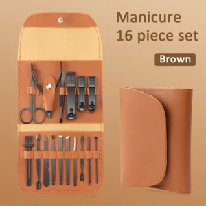 VeridexMarket 16-Piece Professional Manicure & Pedicure Set 1