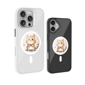 Veridexmarket NFC Ink Smart Case for iPhone 16 & 15 Pro Max – 235DPI HD Round Screen, MagSafe Compatible 1