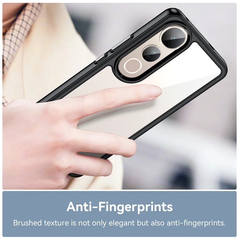 VeridexMarket Transparent TPU Case for Vivo V50 Lite 5G – Slim Lightweight Anti-Scratch Clear Protective Back Cover 6