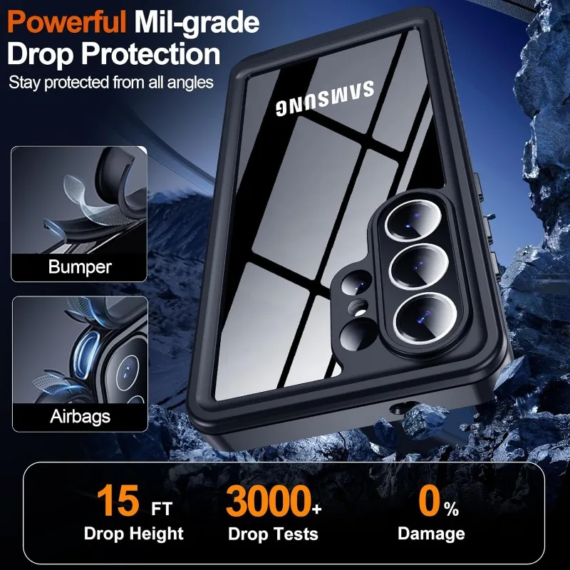 VeridexMarket IP68 Waterproof Full Body Case for Samsung Galaxy S & A Series 4