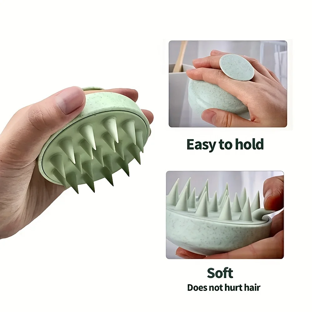 VeridexMarket Silicone Scalp Massager & Shampoo Brush | Eco-Friendly Hair Growth Tool 3