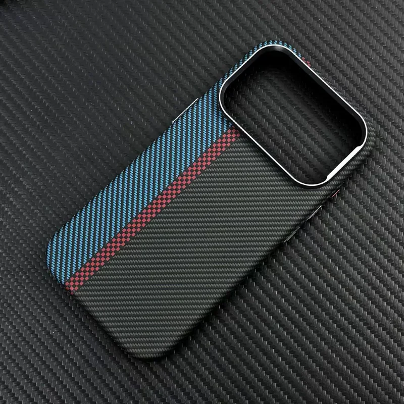 Veridexmarket MagSafe Carbon Fiber Texture Armor Case for iPhone 17 / 17 Pro Max / 16 Pro / 15 Pro Max 1